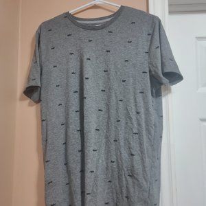 Old Navy Grey Hippo  T-Shirt M